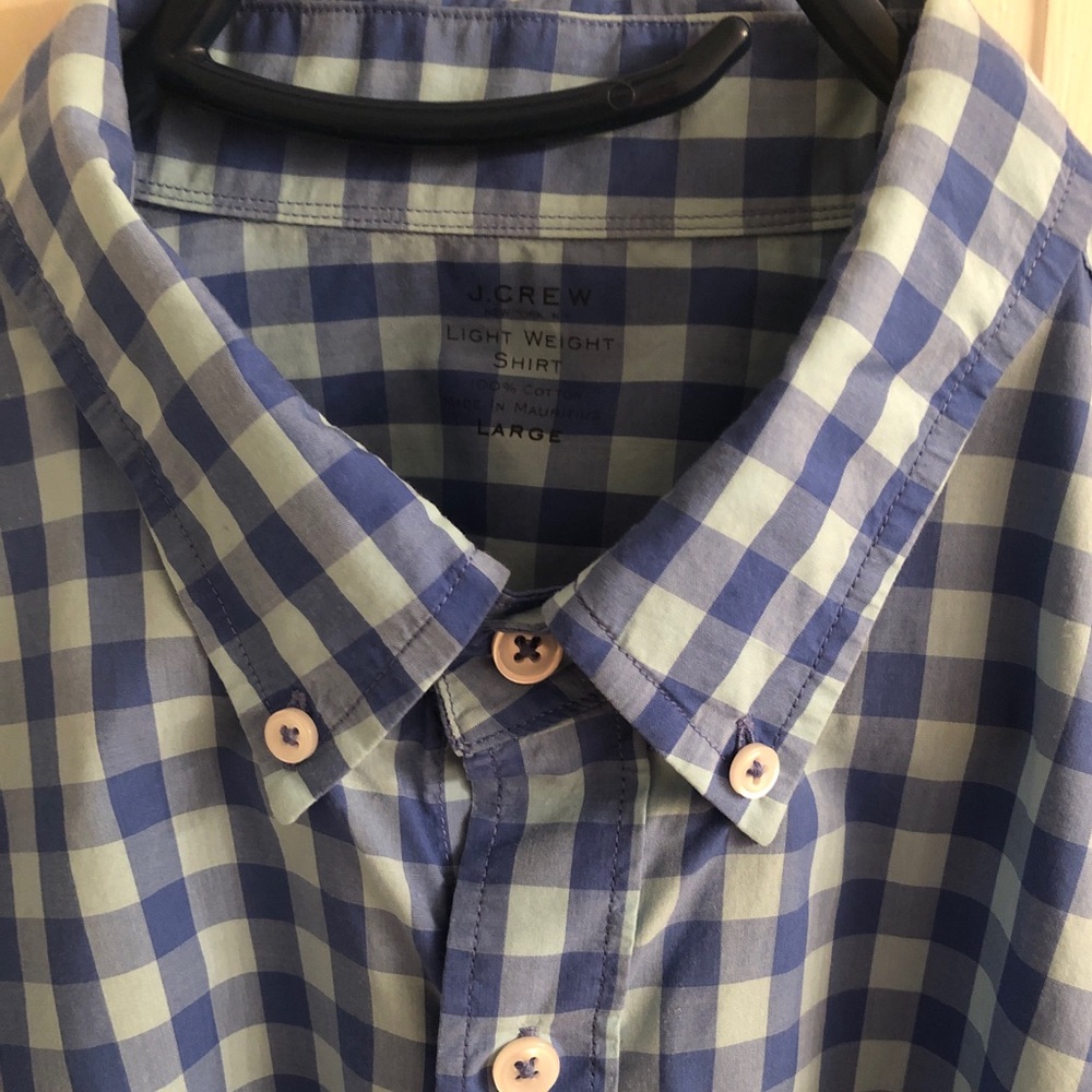 J. Crew checkered button down